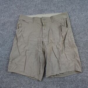 Kuhl Renegade Shorts Mens 34 Beige Stretch Lightweight Hiking Outdoor 9 Inseam
